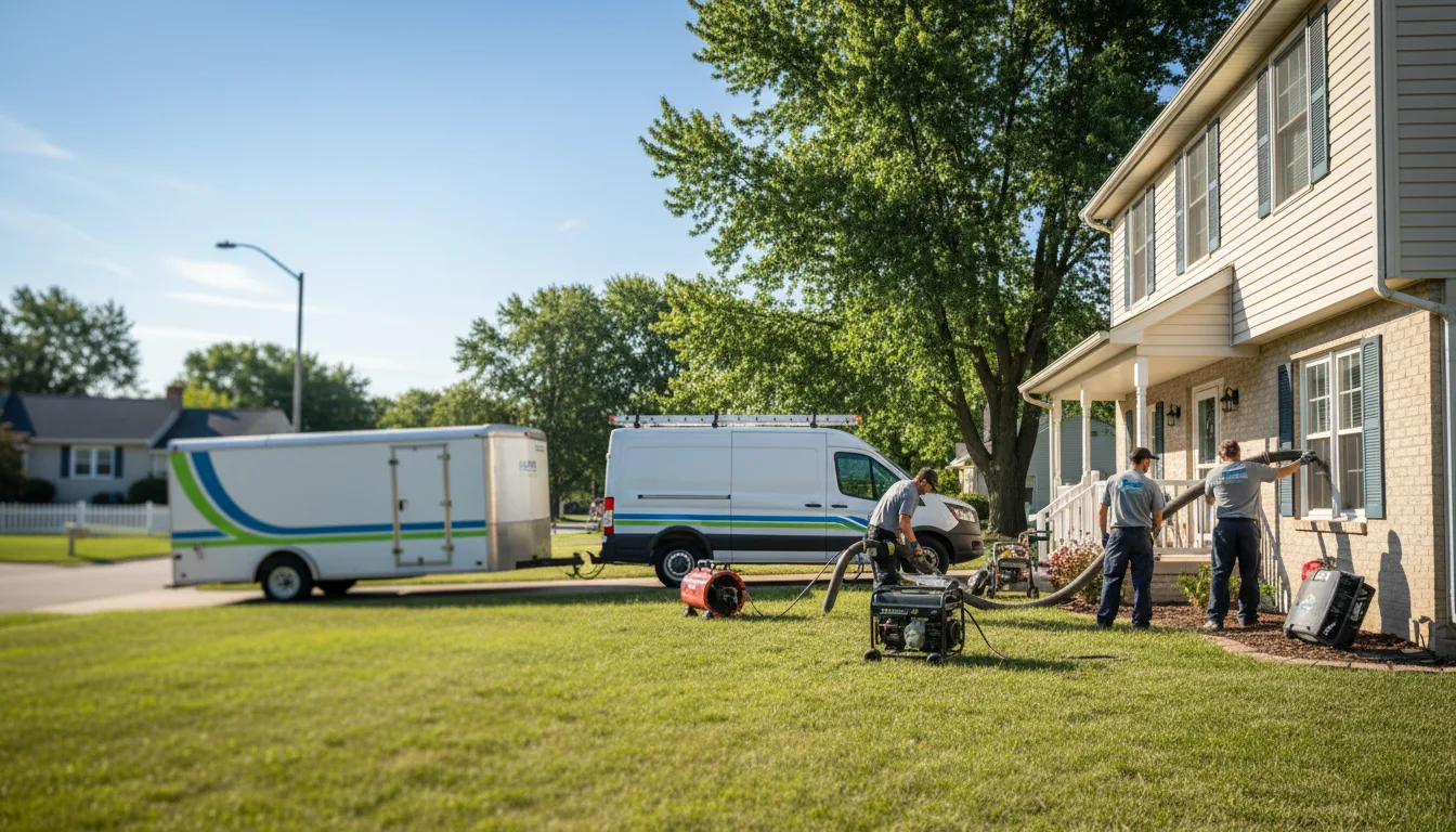 Flooded Basement Restoration And Cleanup With Repair in Maineville, OH near me